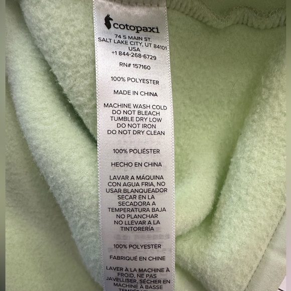 Cotopaxi Teca Fleece Hooded Half Zip Pullover Sweatshirt Stone’s Throw Medium - Picture 12 of 15